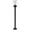 Kültéri kerti lámpa E27 Fekete POST 100cm OVÁLIS LUMILED