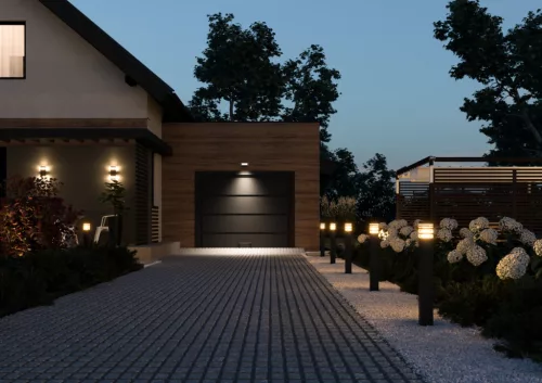 Kerti lámpa kültéri oszlop Álló LED E27 TAXUS 80cm Lumiled