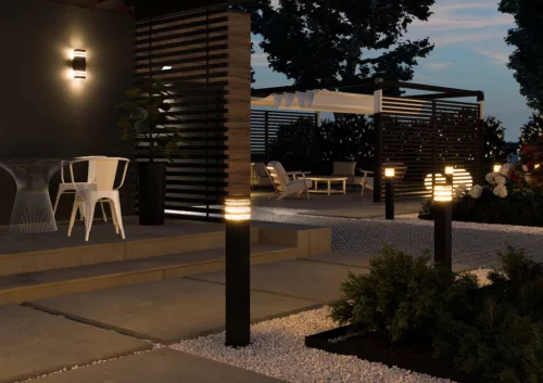 Kerti lámpa kültéri oszlop Álló LED E27 TAXUS 80cm Lumiled