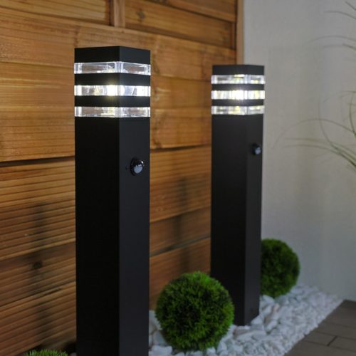 Kerti lámpa kültéri oszlopon álló E27 12W LED mozgásérzékelő TAXUS 2 60cm LUMILED