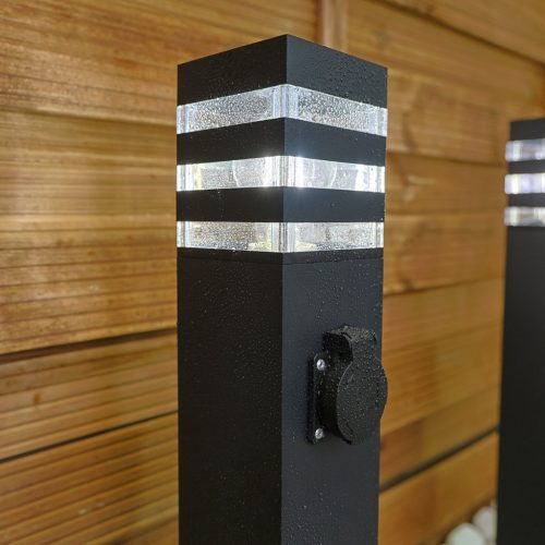 Kerti lámpa kültéri oszlopon álló E27 LED foglalattal TAXUS 2 60cm LUMILED