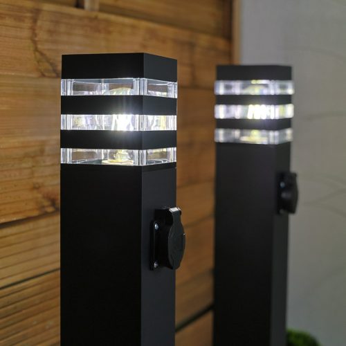 Kerti lámpa kültéri oszlopon álló E27 LED foglalattal TAXUS 2 60cm LUMILED