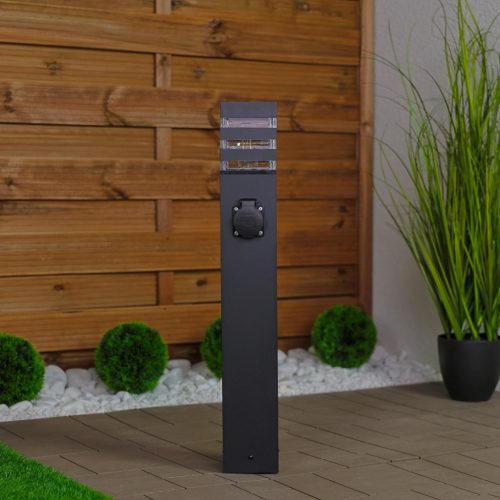 Kerti lámpa kültéri oszlopon álló E27 LED foglalattal TAXUS 2 60cm LUMILED