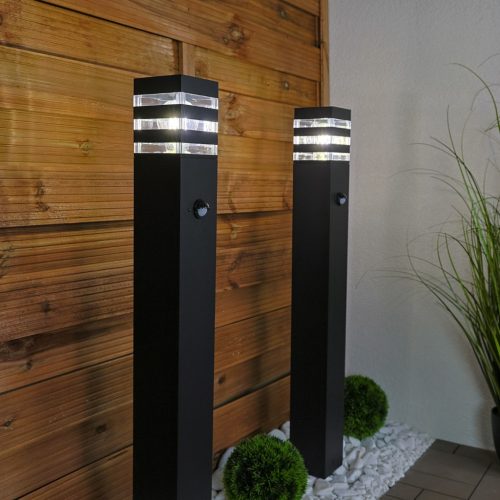 Kerti lámpa kültéri oszlopon álló E27 12W LED mozgásérzékelő TAXUS 2 80cm LUMILED