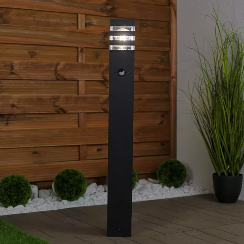Kerti lámpa kültéri oszlopon álló E27 12W LED mozgásérzékelő TAXUS 2 80cm LUMILED