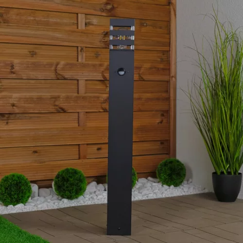 Kerti lámpa kültéri oszlopon álló E27 12W LED mozgásérzékelő TAXUS 2 80cm LUMILED