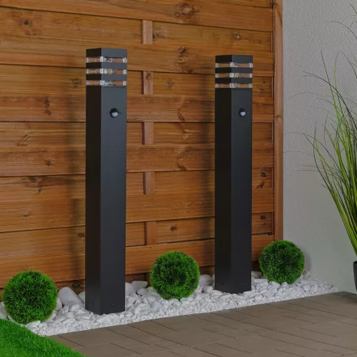 Kerti lámpa kültéri oszlopon álló E27 12W LED mozgásérzékelő TAXUS 2 80cm LUMILED