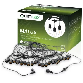 Outdoor Garden Girland MALUS fénylánc 20m 20xE27 Lumiled
