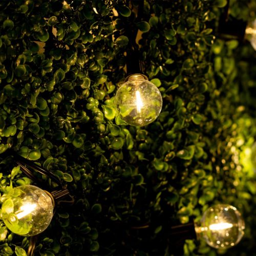 Kültéri Girland fénylánc 15,2m 30x LED dekoratív golyók 3000K + távirányító DOLLIS LUMILED