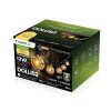 Kerti füzér kültéri fényfüzér 20m 60x LED + 2 izzó 12W meleg 2700K DOLLIS2 LUMILED