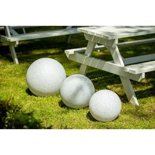 Kültéri kerti lámpatest STONE BALL LED LUMIKULA 40cm E27 IP65 LUMILED