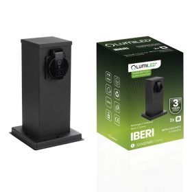 Kültéri álló kerti oszlop 230V 30cm 2x konnektor