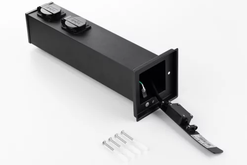 IBERI kültéri álló kerti oszlop 230V 40cm 4x LUMILED konnektor