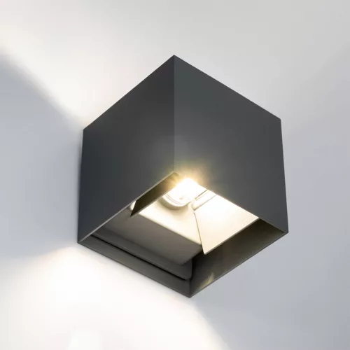 LED kerti fali lámpa G9, felfelé állítható, alul grafit PYXIS LUMILED