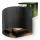 Kerti fali lámpa LED G9 állítható, kerek tetejű alsó fekete PYXIS LUMILED