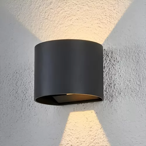 Kerti fali lámpa LED G9 állítható, kerek tetejű alsó fekete PYXIS LUMILED