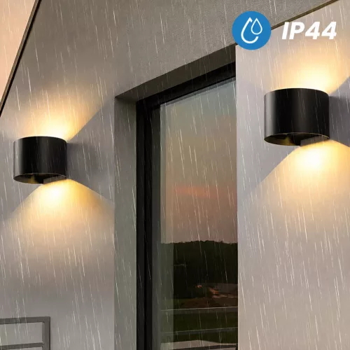 Kerti fali lámpa LED G9 állítható, kerek tetejű alsó fekete PYXIS LUMILED