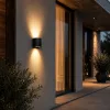Kerti fali lámpa LED G9 állítható, kerek tetejű alsó fekete PYXIS LUMILED