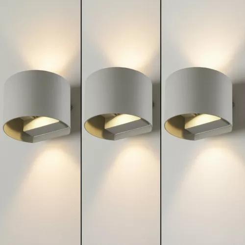 Kerti fali lámpa LED G9 állítható, kerek tetejű alsó grafit PYXIS LUMILED