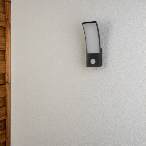 Kültéri kerti lámpa LED fali lámpa 12W 4000K mozgásérzékelő AGOS LUMILED