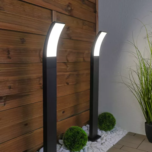 Kerti lámpa kültéri oszlopon álló 11W LED 4000K ANVES 80cm Lumiled