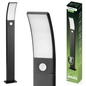   Kerti lámpa kültéri oszlopon álló 11W LED 4000K ANVES mozgásérzékelő 80cm Lumiled