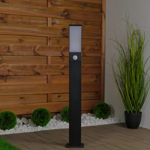 Kerti lámpa kültéri oszlopon álló 11W LED 4000K ANVES mozgásérzékelő 80cm Lumiled