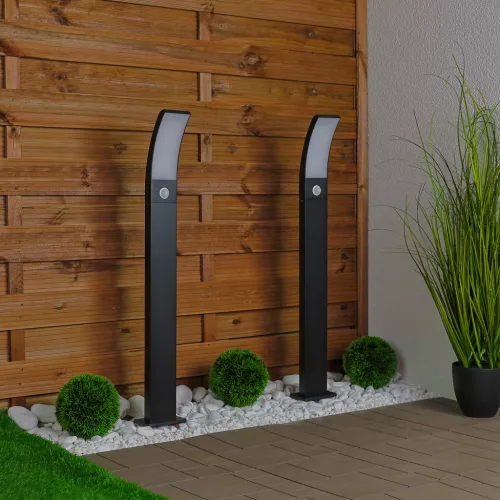 Kerti lámpa kültéri oszlopon álló 11W LED 4000K ANVES mozgásérzékelő 80cm Lumiled