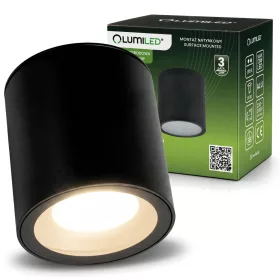   Felületre szerelhető csöves kültéri kerti lámpa GU10 LED IP54 kerek 95mm RONDE LUMILED