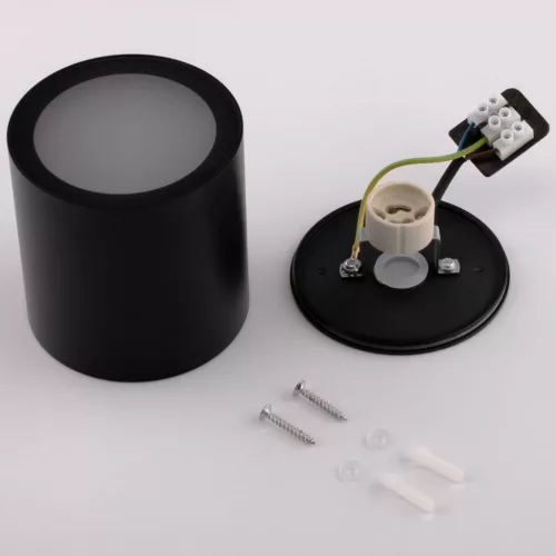 Felületre szerelhető csöves kültéri kerti lámpa GU10 LED IP54 kerek 95mm RONDE LUMILED