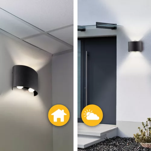 Kültéri kerti lámpa emelő fali lámpa 4W LED IP54 felső alsó UBERO LUMILED