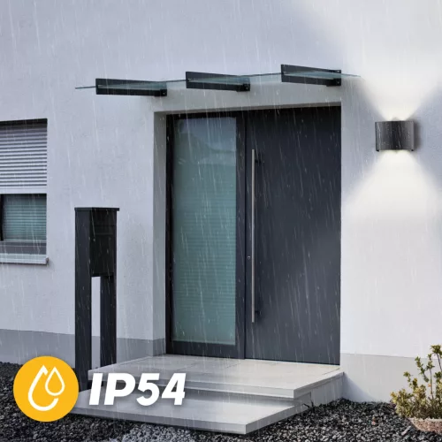 Kültéri kerti lámpa emelő fali lámpa 4W LED IP54 felső alsó UBERO LUMILED