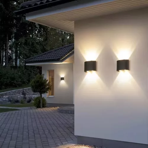Kültéri kerti lámpa emelő fali lámpa 4W LED IP54 felső alsó UBERO LUMILED
