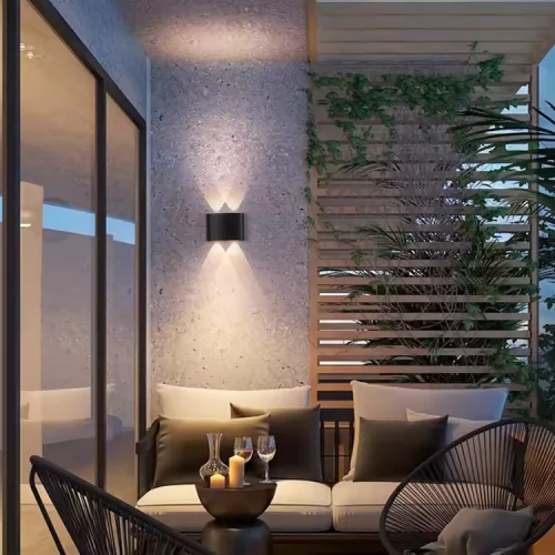 Kültéri kerti lámpa emelő fali lámpa 4W LED IP54 felső alsó UBERO LUMILED