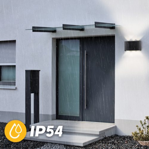 Kültéri kerti lámpa emelő fali lámpa 6W LED IP54 felső alsó KELSA LUMILED