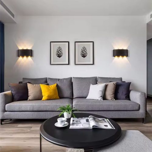 Kültéri kerti lámpa emelő fali lámpa 6W LED IP54 felső alsó KELSA LUMILED