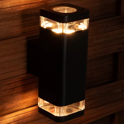 Kültéri kerti lámpa emelő fali lámpa 2x GU10 LED IP54 felső alsó EPSILO LUMILED