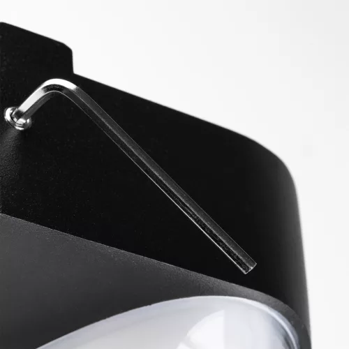 LED kültéri fali lámpa Kerti falikar meleg 4000K 5W IP54 SEVIA fekete LUMILED