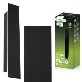   PELIO Felületre Szerelt LED Kerti Lámpa, Falikar, 9W, 4000K, IP65, LUMILED