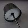 LED kerti lámpa, álló, dekoratív, asztali, éjszakai, USB, szabályozható, érintős, fekete, FIORA LUMILED