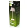 LED kerti lámpa, álló, dekoratív, asztali, éjszakai, USB, szabályozható, érintős, fehér, FIORA LUMILED