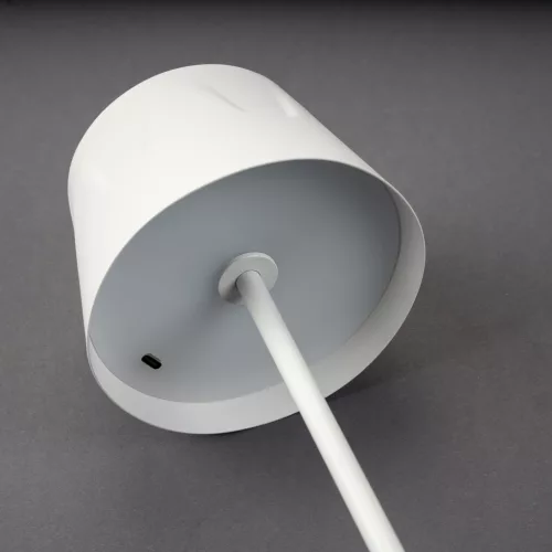LED kerti lámpa, álló, dekoratív, asztali, éjszakai, USB, szabályozható, érintős, fehér, FIORA LUMILED