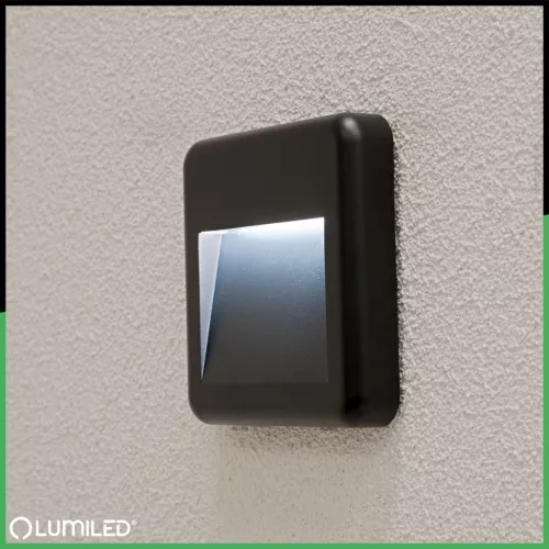 Kerti kültéri lépcsőlámpa, homlokzati fali lámpa, CCT 3000-6500K LED 4W IP65 VIREO LUMILED