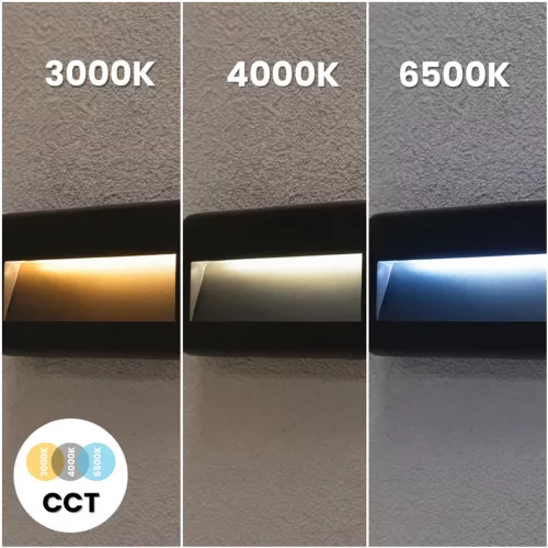 Kültéri kerti lépcső LED lámpa 4W CCT 3000-6500K IP65 homlokzati fali lámpa VIREO LUMILED