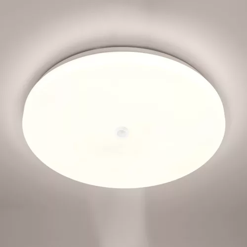 LED mennyezeti lámpa, felületre szerelt 18W NOTUS 2 kerek mozgásérzékelő IP44 33 cm LUMILED