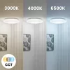 LED Mennyezeti Lámpa Felületre Szerelhető AGA2 72W IP44 CCT Fehér Kerek 50cm + LUMILED TÁVIRÁNYÍTÓ