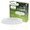 LED mennyezeti lámpa, felületre szerelt 24W 4000K 2500lm 104lm/W CELIS kerek IP44 mozgásérzékelő ALS LUMILED