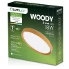 LED Mennyezeti Lámpatest Felületre Szerelhető Panel Mennyezeti Lámpatest WOODY 18W 4000K Kerek IP44 27cm LUMILED