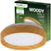 LED Mennyezeti Lámpatest Felületre Szerelhető Panel Mennyezeti Lámpatest WOODY 24W 4000K Kerek IP44 32cm LUMILED