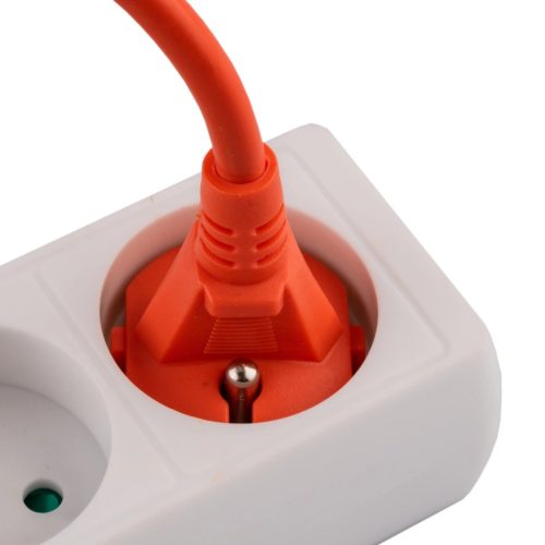 Kerti hosszabbító kábel építési szimpla 1 aljzat 20m narancssárga zsinór GRIDEN Lumiled